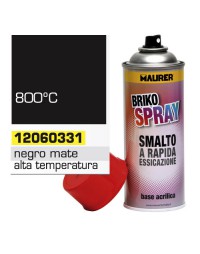 Spray Pintura Resistente Altas Temperaturas Negro Mate 400 ml.