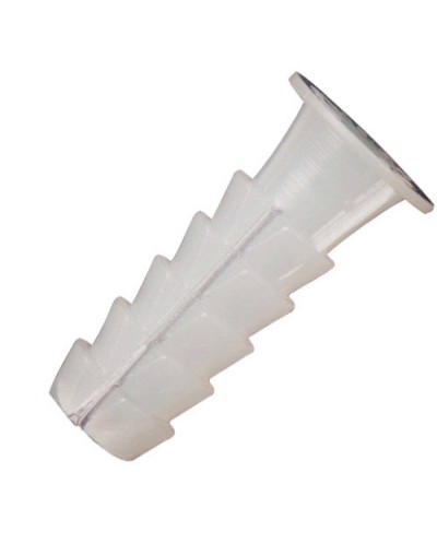 Taco Wolfpack Plastico Blanco    5 mm. (25 unidades)