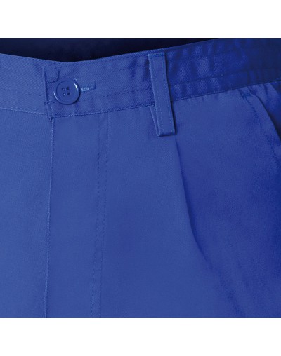Pantalon De Trabajo Largo, Color Azul, Multibolsillos, Resistente, Talla 42