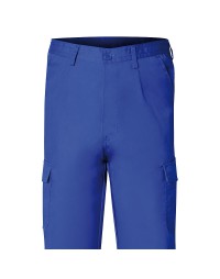 Pantalon De Trabajo Largo, Color Azul, Multibolsillos, Resistente, Talla 42