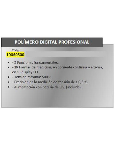 Polimetro Digital Maurer Profesional