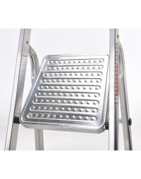 Oryx Escalera Aluminio 3 Peldaños Plegable, Uso doméstico, Antideslizante, Ligera y Resistente