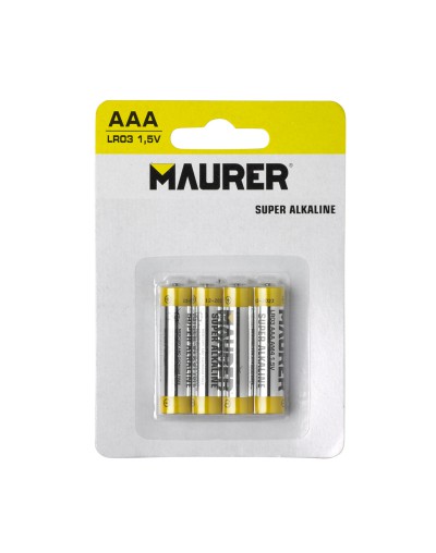 Pila Maurer Alcalina AAA / LR03  (Blister 4 Piezas)