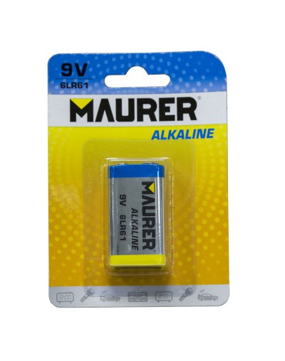 Pila Maurer Alcalina 6LR61 (Blister 1 Pieza)