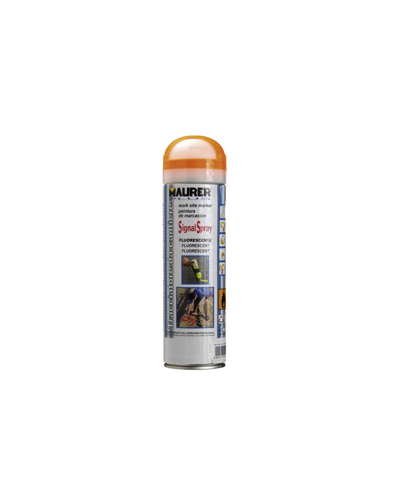 Spray Pintura Trazador Naranja Fluorecente 500 ml.