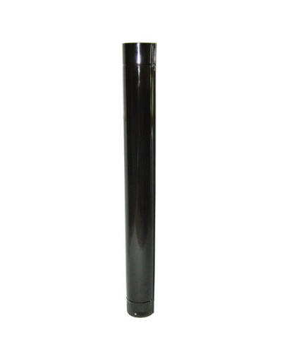Wolfpack Tubo de Estufa Acero Vitrificado Negro Ø 100 mm. Ideal Estufas de Leña,...