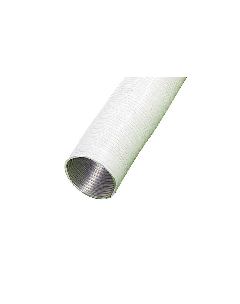 Tubo Aluminio Compacto Blanco Ø 100 mm. / 5 metros