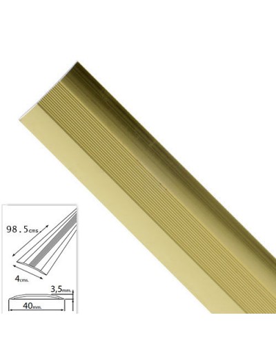 Tapajuntas Adhesivo Para Moquetas Metal Oro   98,5 cm.
