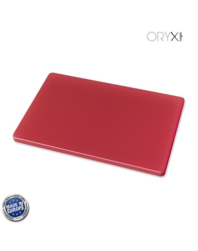 Tabla Cortar Polietileno 35x25x1,5 cm.  Color Rojo
