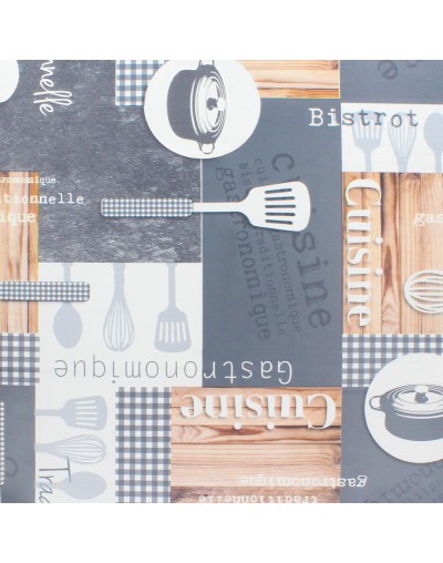 Mantel Hule Rectangular Cuisin Impermeable Antimanchas PVC 140 x 250 cm.  Recortable Uso Interior y Exterior