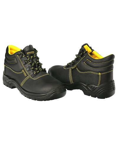 Botas Seguridad S3 Piel Negra Wolfpack  Nº 43 Vestuario Laboral,calzado Seguridad,...