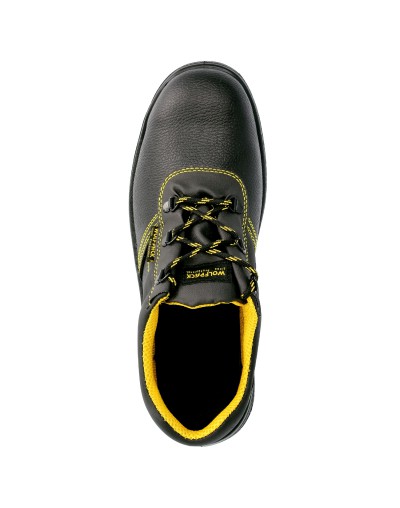 Zapatos Seguridad S3 Piel Negra Wolfpack  Nº 39 Vestuario Laboral,calzado Seguridad, Botas Trabajo. (Par)