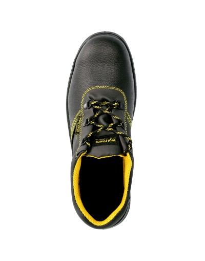 Zapatos Seguridad S3 Piel Negra Wolfpack  Nº 40 Vestuario Laboral,calzado Seguridad, Botas Trabajo. (Par)