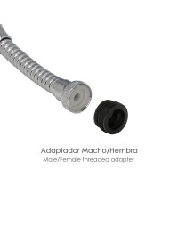 Atomizador  Economizador Metalico Flexible Con Adaptador Macho / Hembra