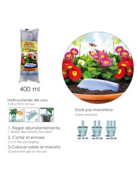 Agua Gelificada "Aqua Gel" Para Riego Plantas 20/30 Días. 400 Ml.