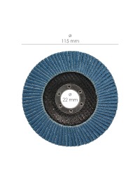 Disco Laminas Lija Circonio 115x22 mm. Grano  80