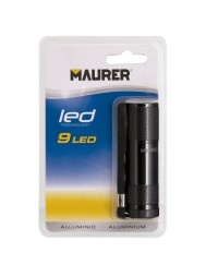 Linterna LED De Mano De Aluminio A Pilas	(3 AAA) 45 Lumenes 9 Leds
