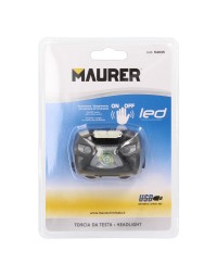 Linterna LED Frontal Cabeza Multifunción Con Bateria Recargable (1.200 mAh) 120 Lumenes Con Sensor Movimiento