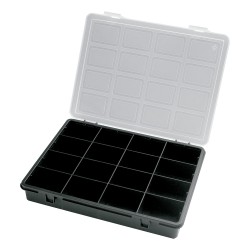 Organizador Plastico 16 Compartimentos 242x188x37 mm. Caja Almacenaje, Malentin...